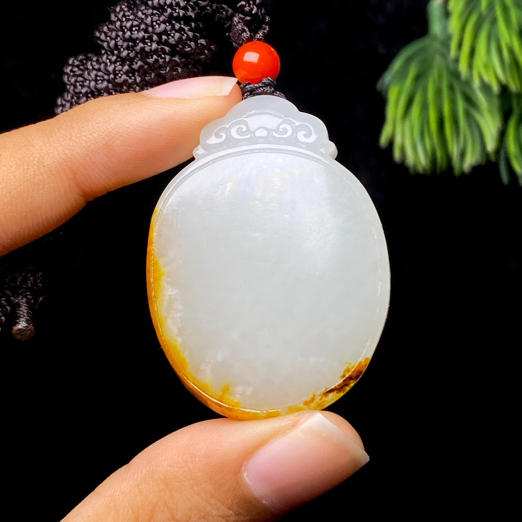 和田玉籽料无事牌（27.2g）