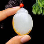 和田玉籽料无事牌（27.2g）