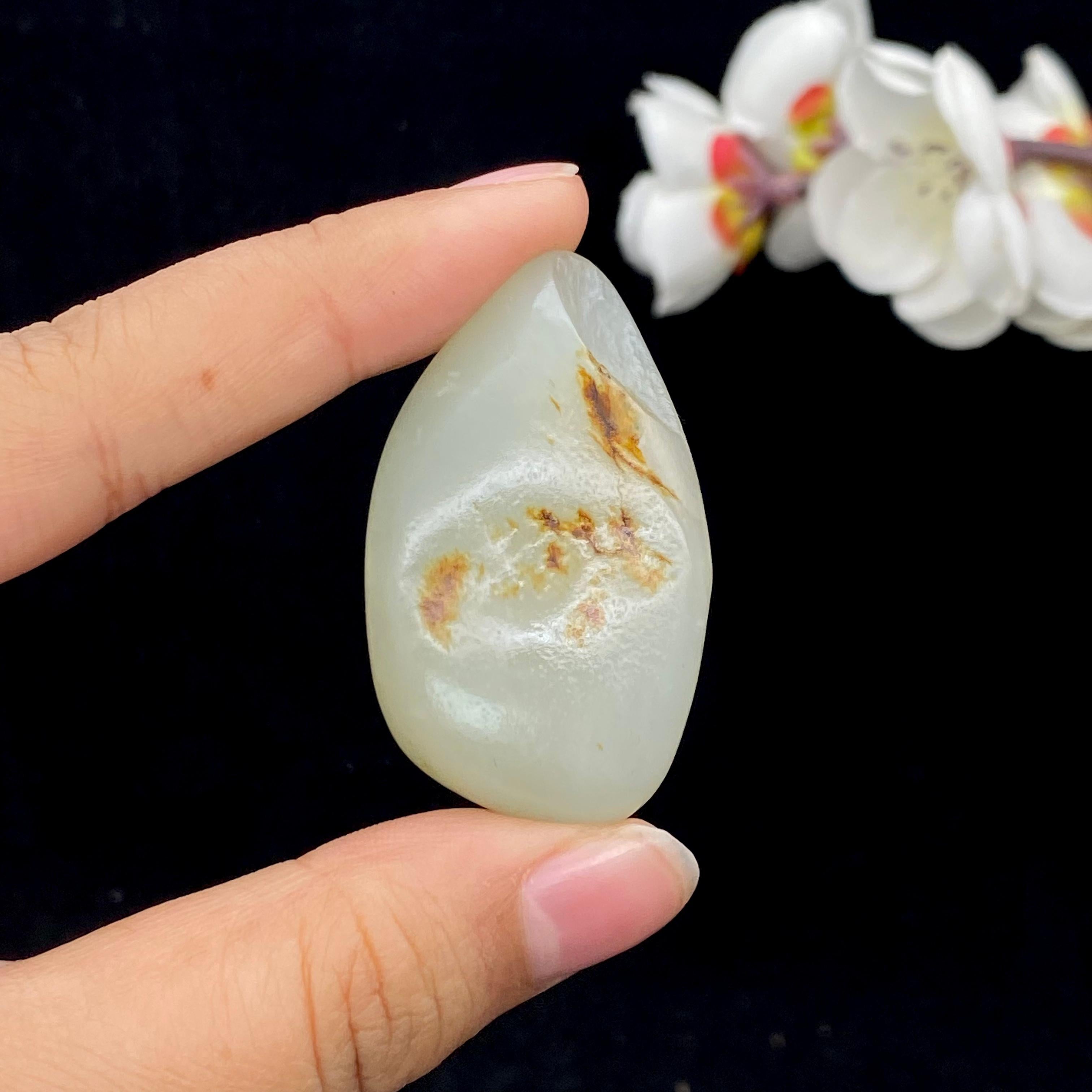 和田玉洒金皮籽料挂件（30.5g）