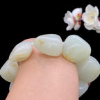 和田玉白玉籽料【精品手串】（138.2g）