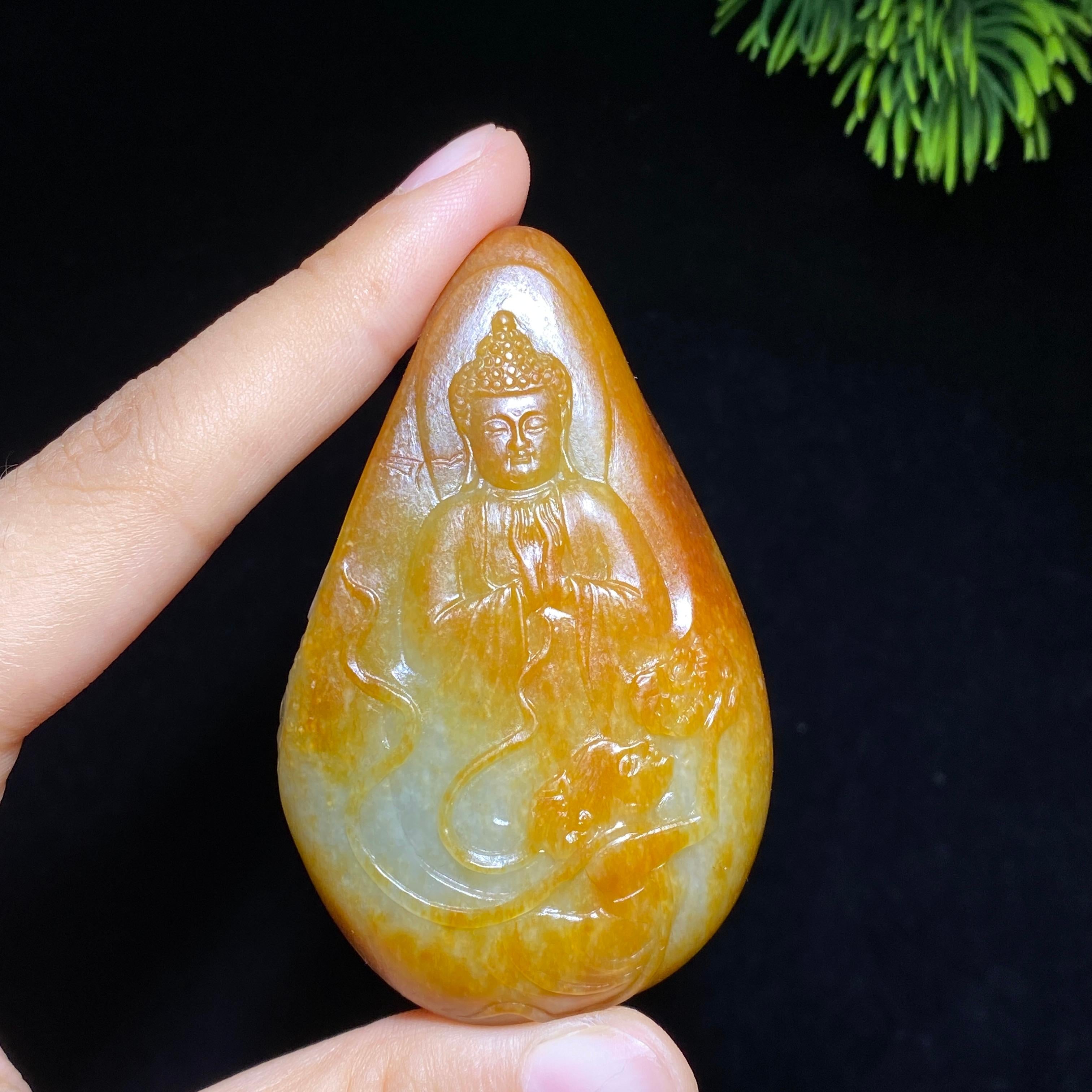 和田玉籽料大日如来（91.3g）