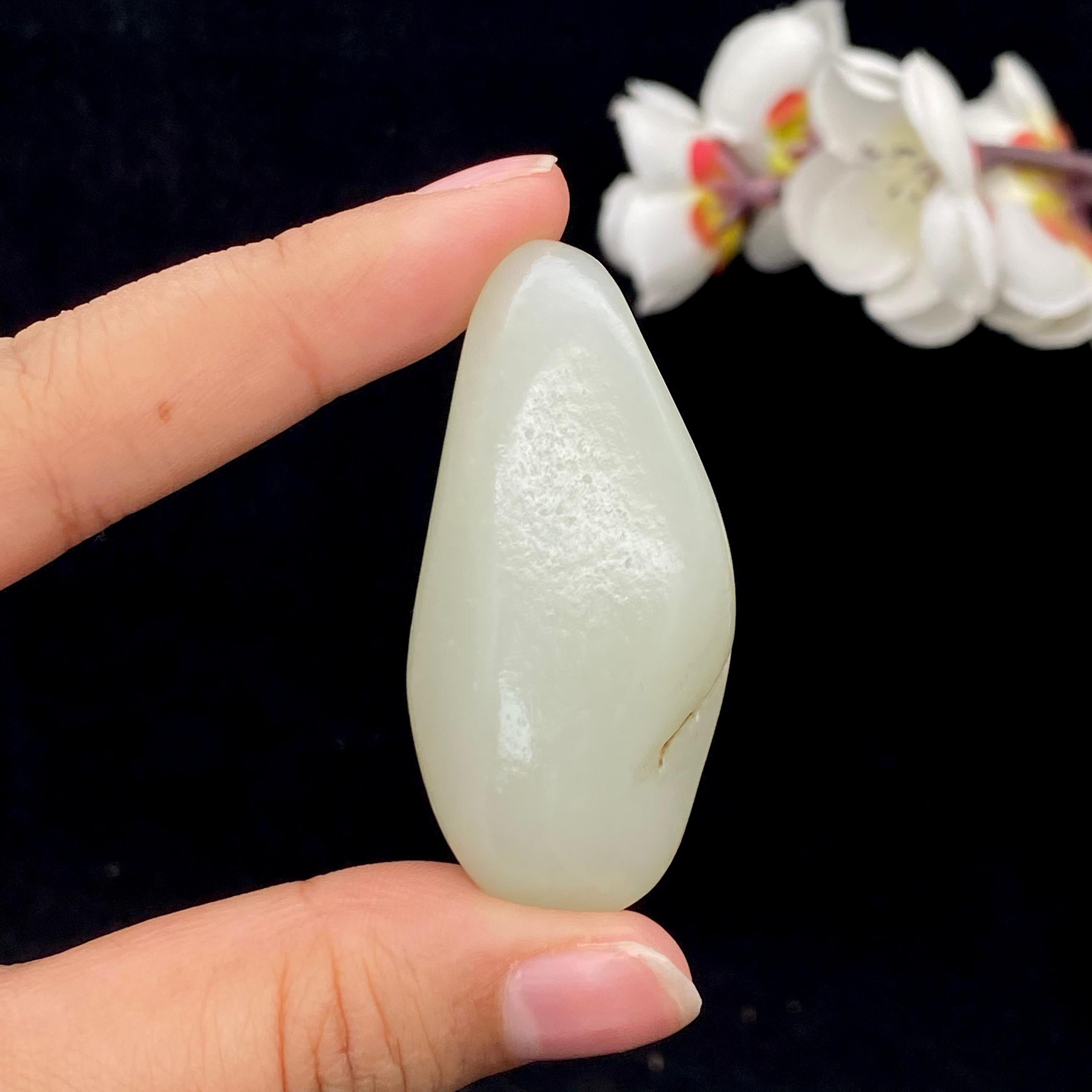 和田玉白玉籽料挂件（36.2g）