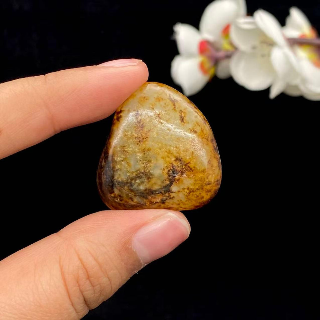 和田玉秋梨皮籽料吊坠籽（14.5g）