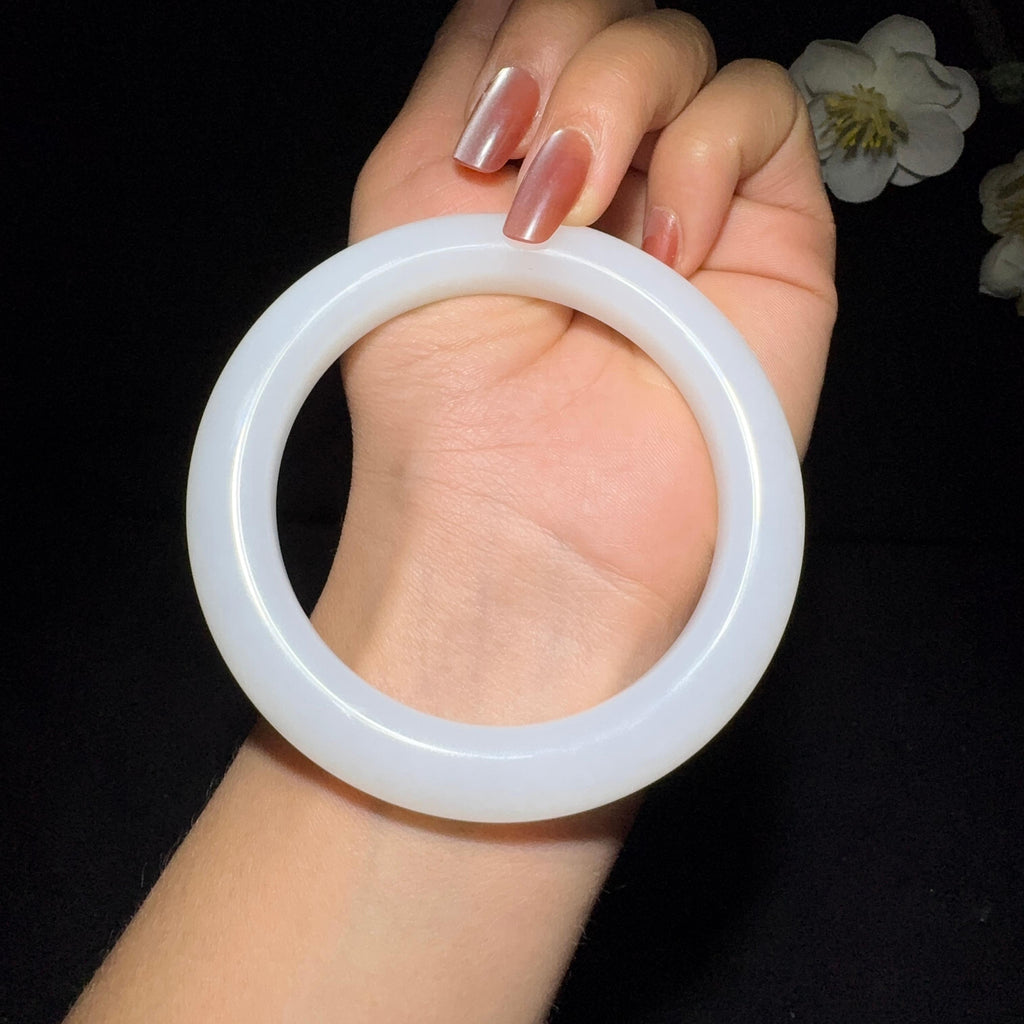 和田玉羊脂白玉手镯（69.1g）