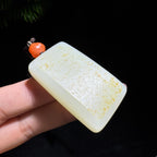 和田玉籽料满皮无事牌（34.5g）