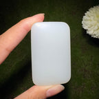 和田玉白玉平安无事牌（70.8g）
