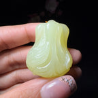 和田玉黄口挂件白菜（24.1g）