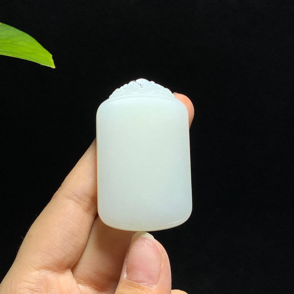 和田山料白玉无事牌挂件（36.3g）