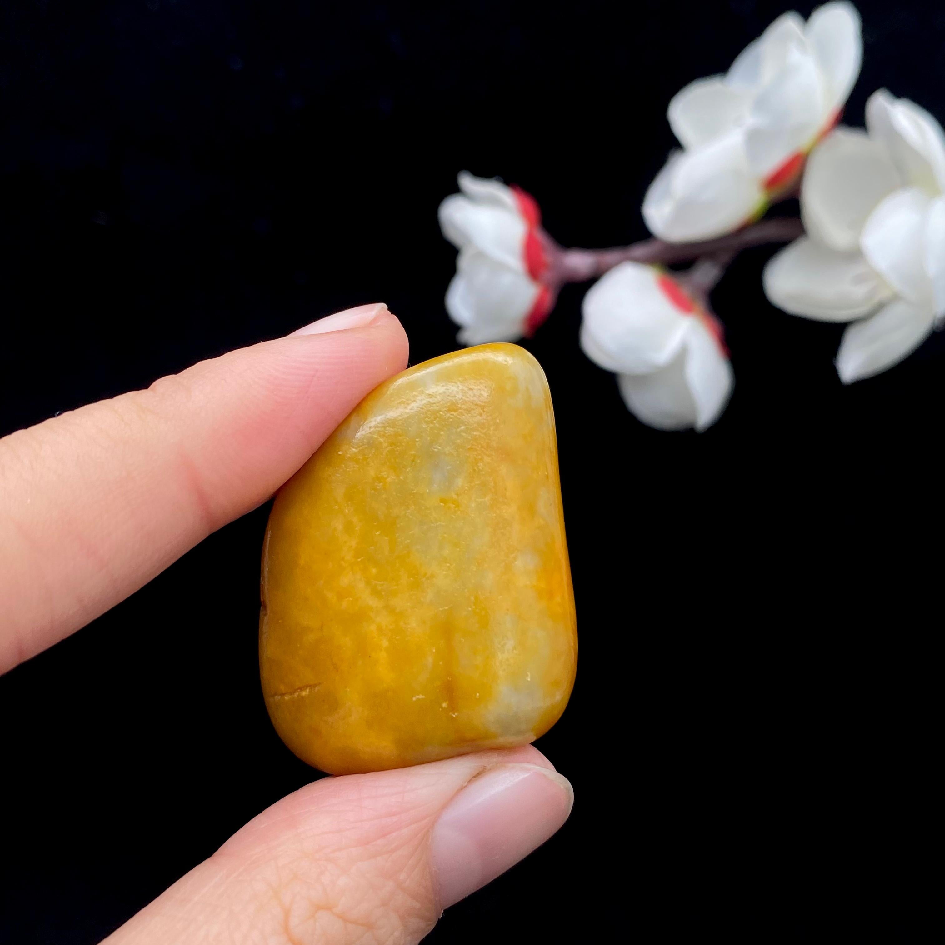 和田玉聚黄皮籽料原石（19.5g）