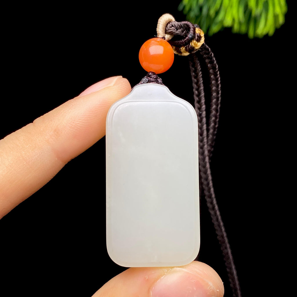 和田玉籽料无事牌（23.5g）