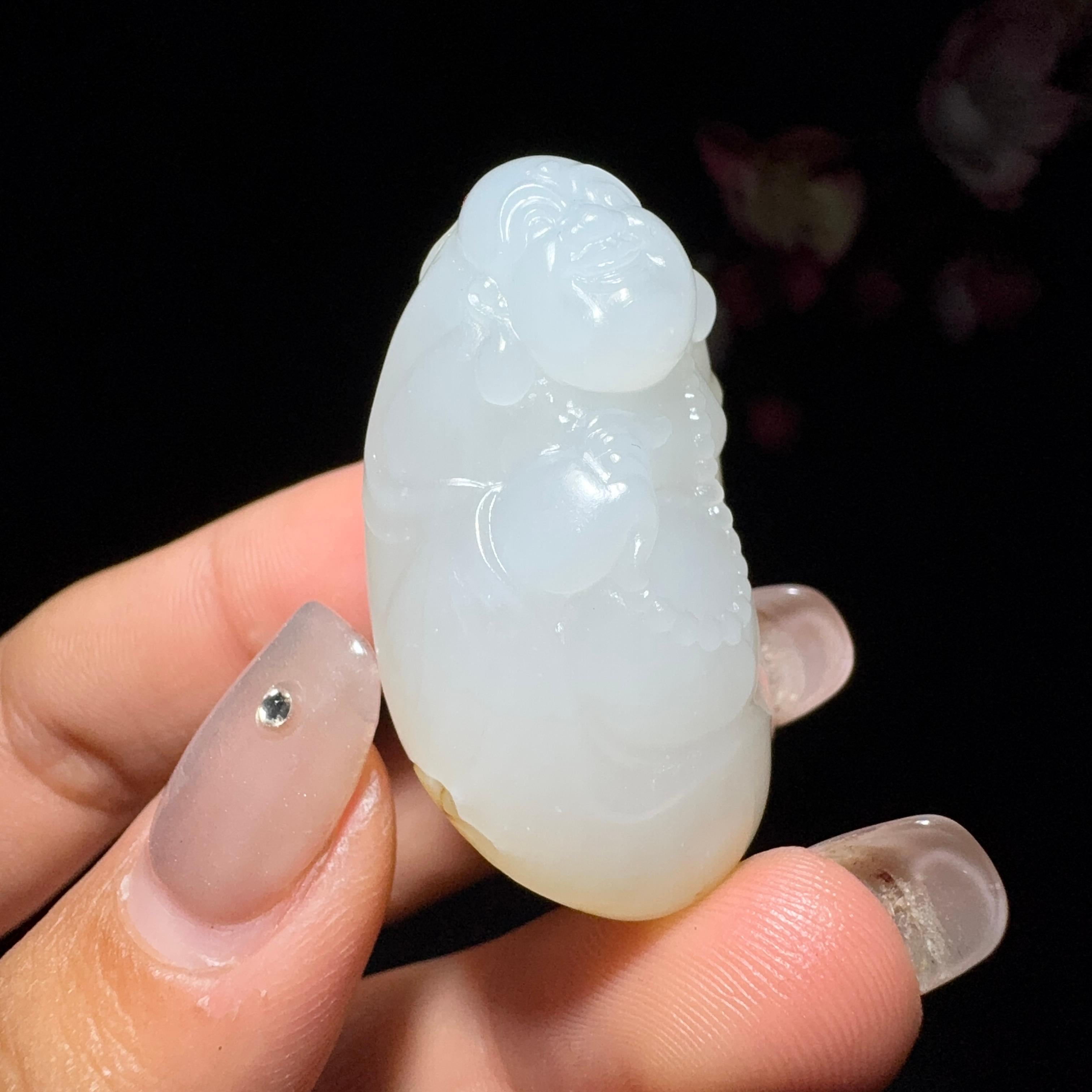 和田玉籽料挂件佛公（25.0g）
