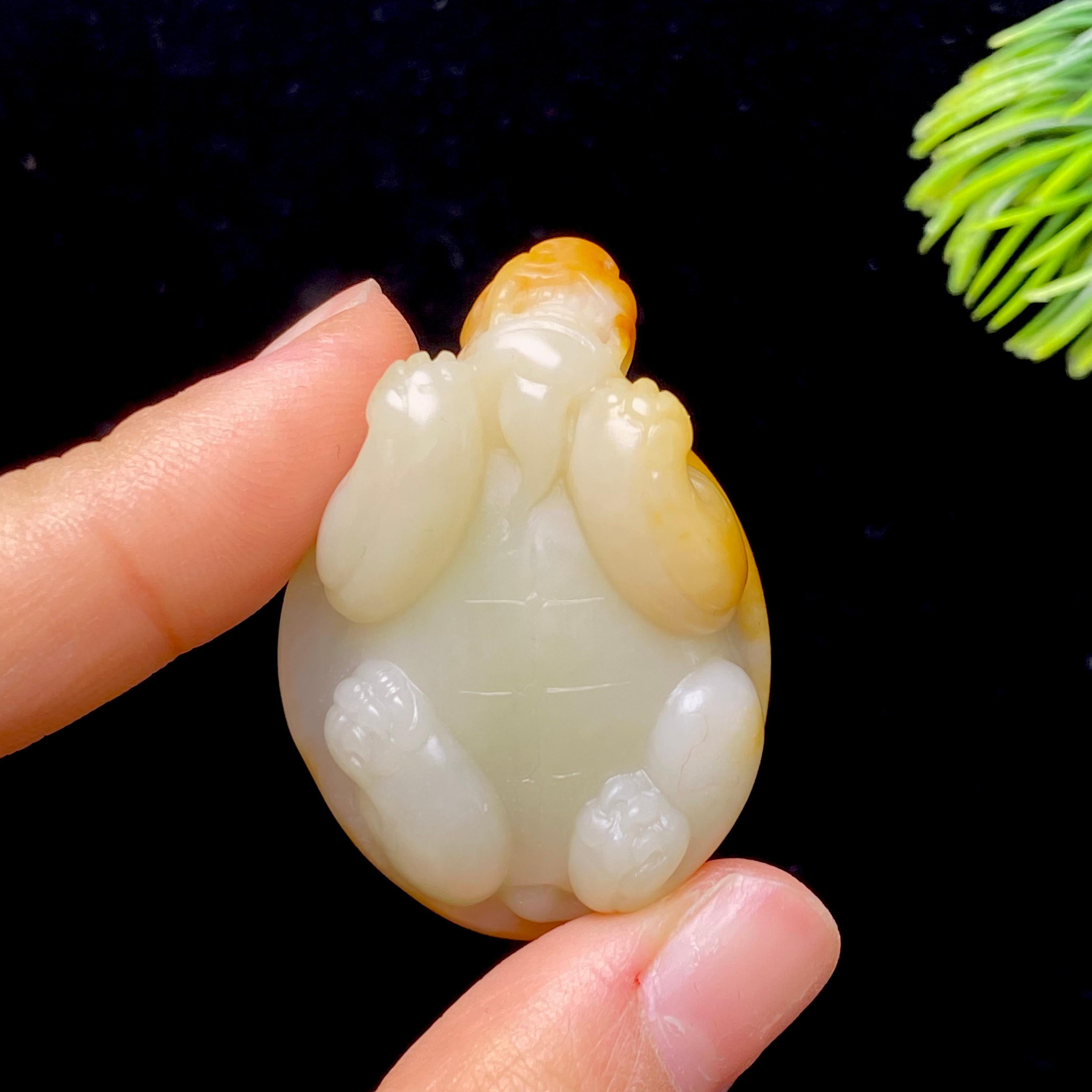 和田玉籽料龙龟（32.1g）