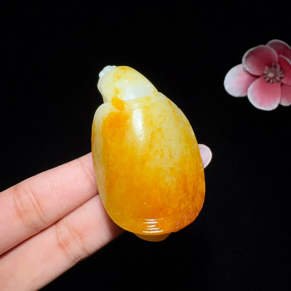 和田玉籽料龙龟挂件（62.3g）