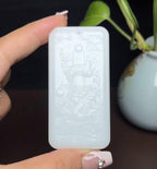 新疆和田玉米达料羊脂玉祥龙护主（54.5g）