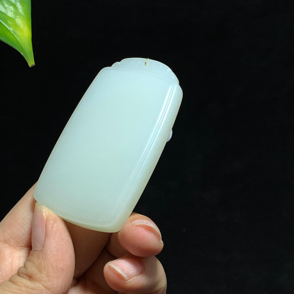和田山料白玉无事牌挂件（59.5g）