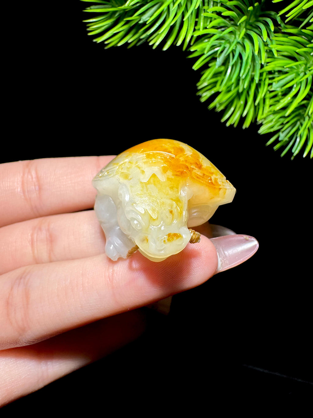 和田玉籽料红皮龙龟（34.2g）