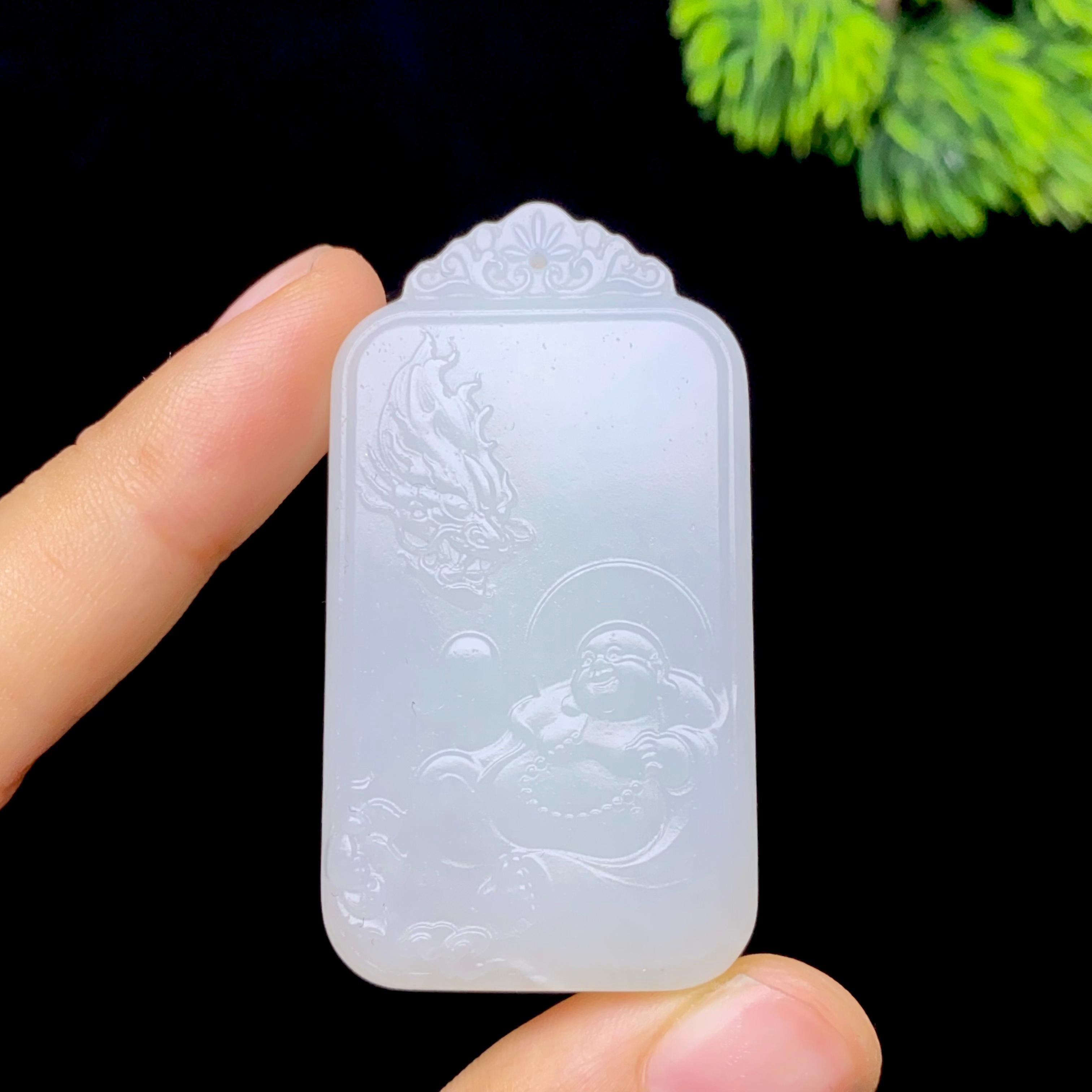 和田玉白玉佛公（29.7g）