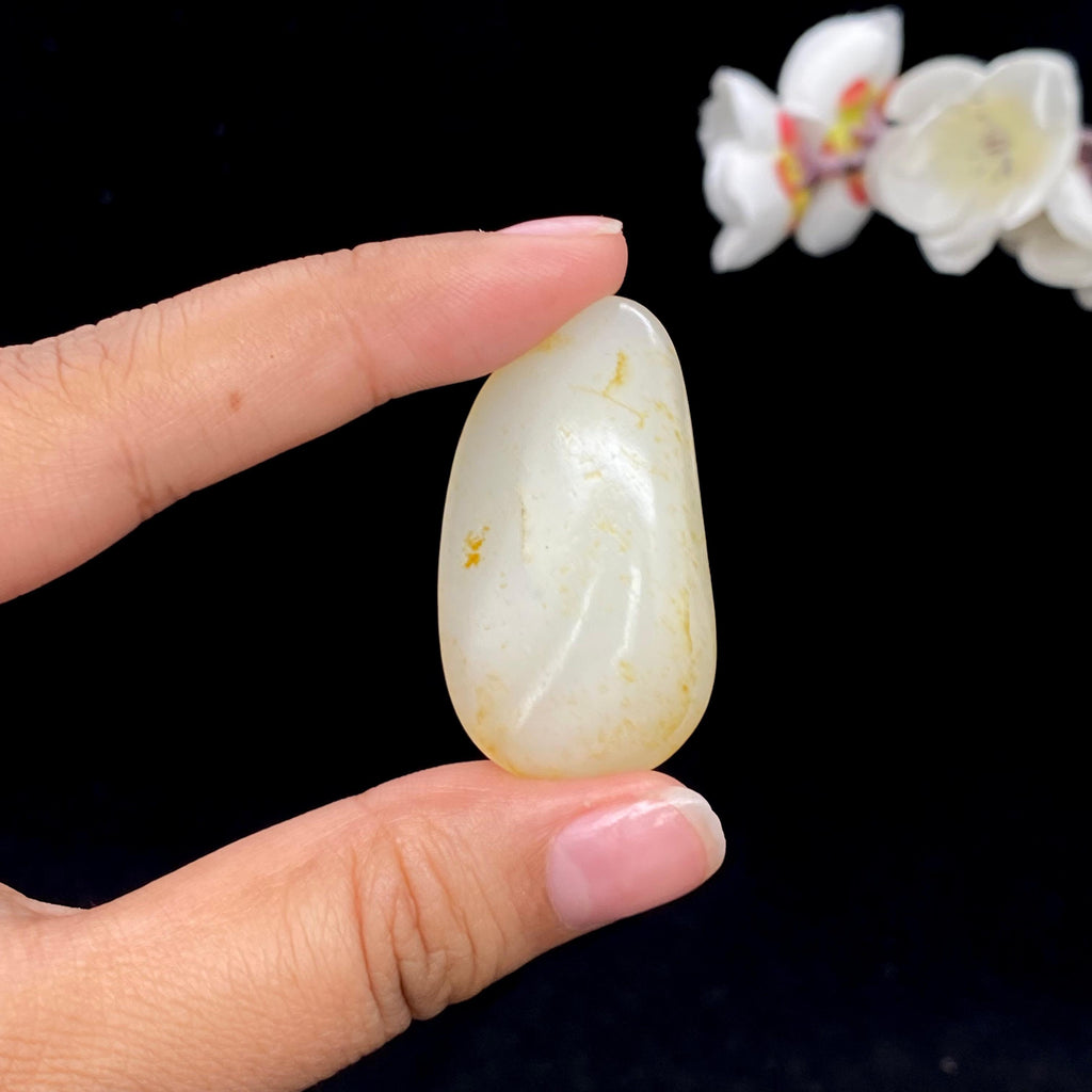 和田玉洒金皮籽料挂件（17.2g）