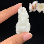 和田玉白玉【马】挂件（28.8g）