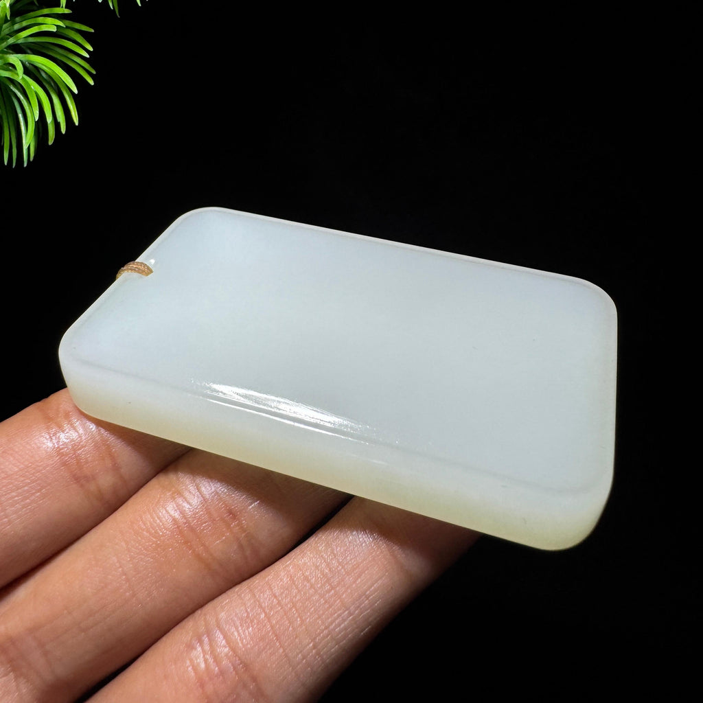 和田玉山料白玉无事牌（73.0g）