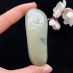 和田玉青白玉墨青花籽料（127.3g）
