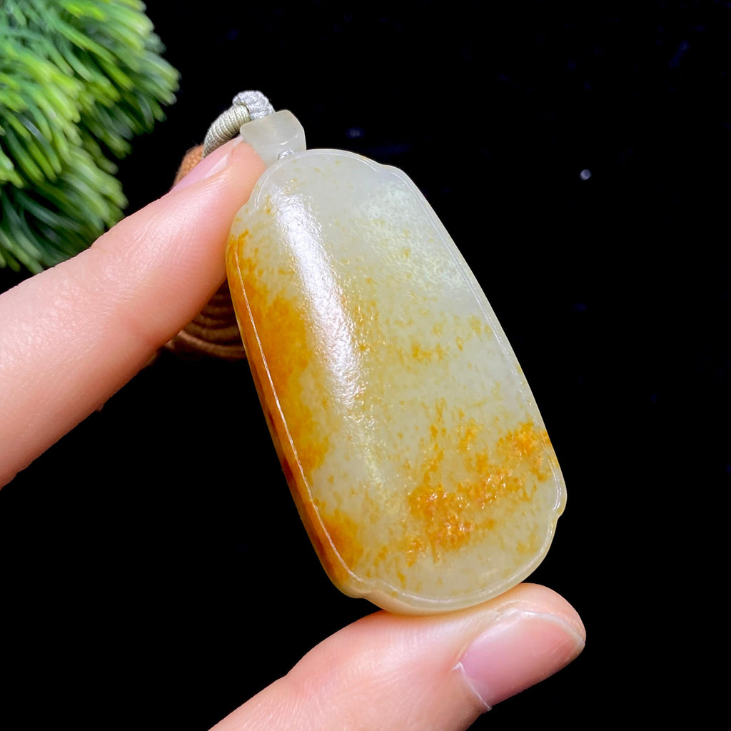 和田玉籽料无事牌（38.6g）