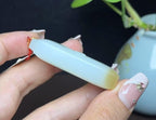 新疆和田玉且末料羊脂玉花开富贵平安牌（39.1g）