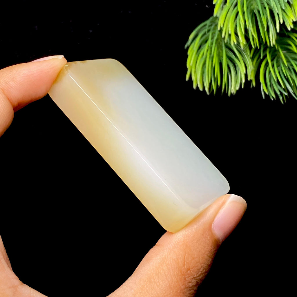 和田玉糖白无事牌（55.7g）