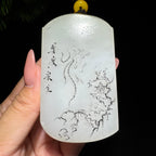 和田玉籽料白玉普度众生观音（117.5g）