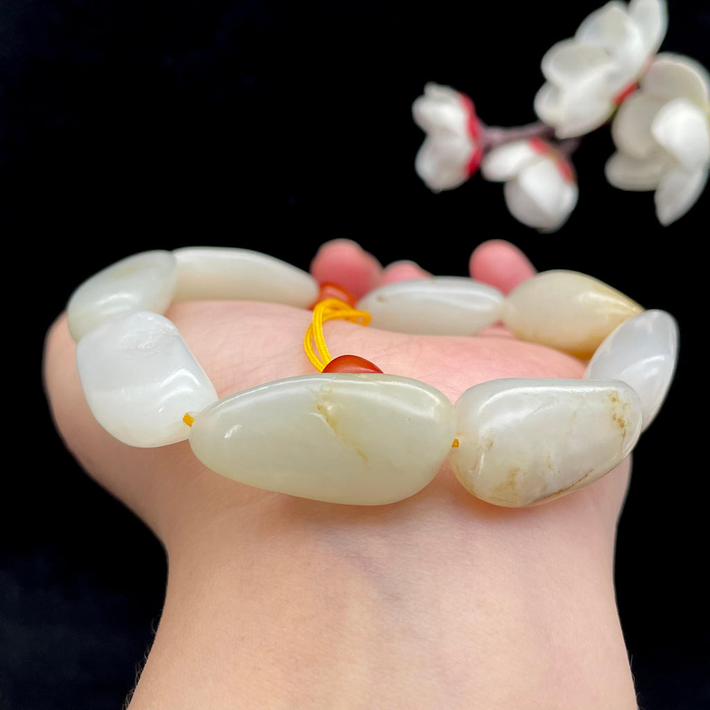 和田玉黄皮籽料【精品手串】（60g）