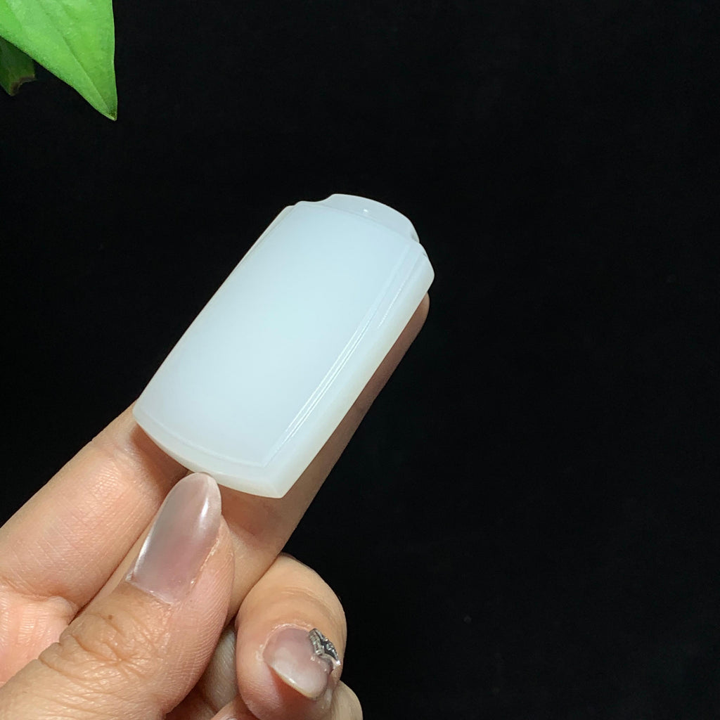 和田山料白玉无事牌挂件（40.4g）