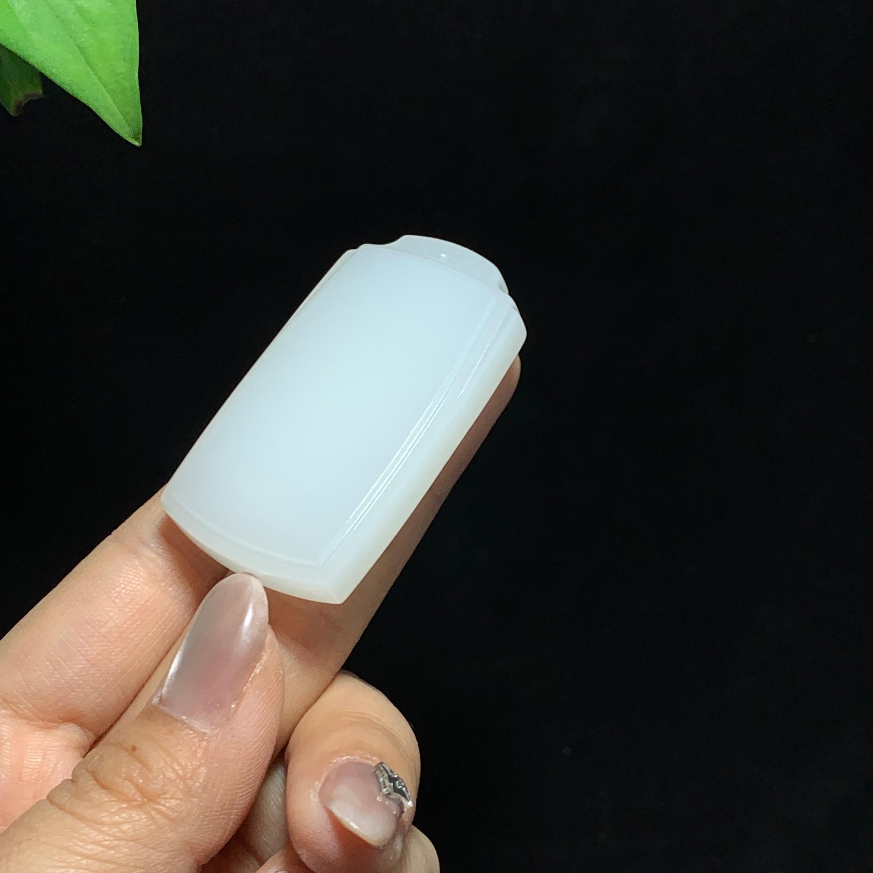 和田山料白玉无事牌挂件（40.4g）
