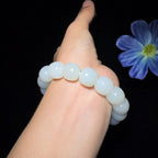 和田玉白玉老型珠手串（61.5g）