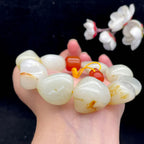 和田玉洒金皮籽料【精品手串】（105g）