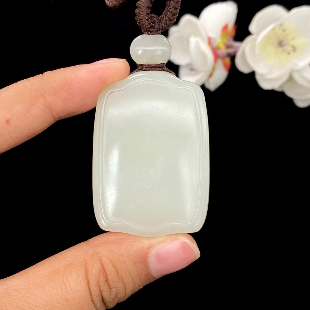 和田玉-白玉籽料【平安无事牌】（48.5g）