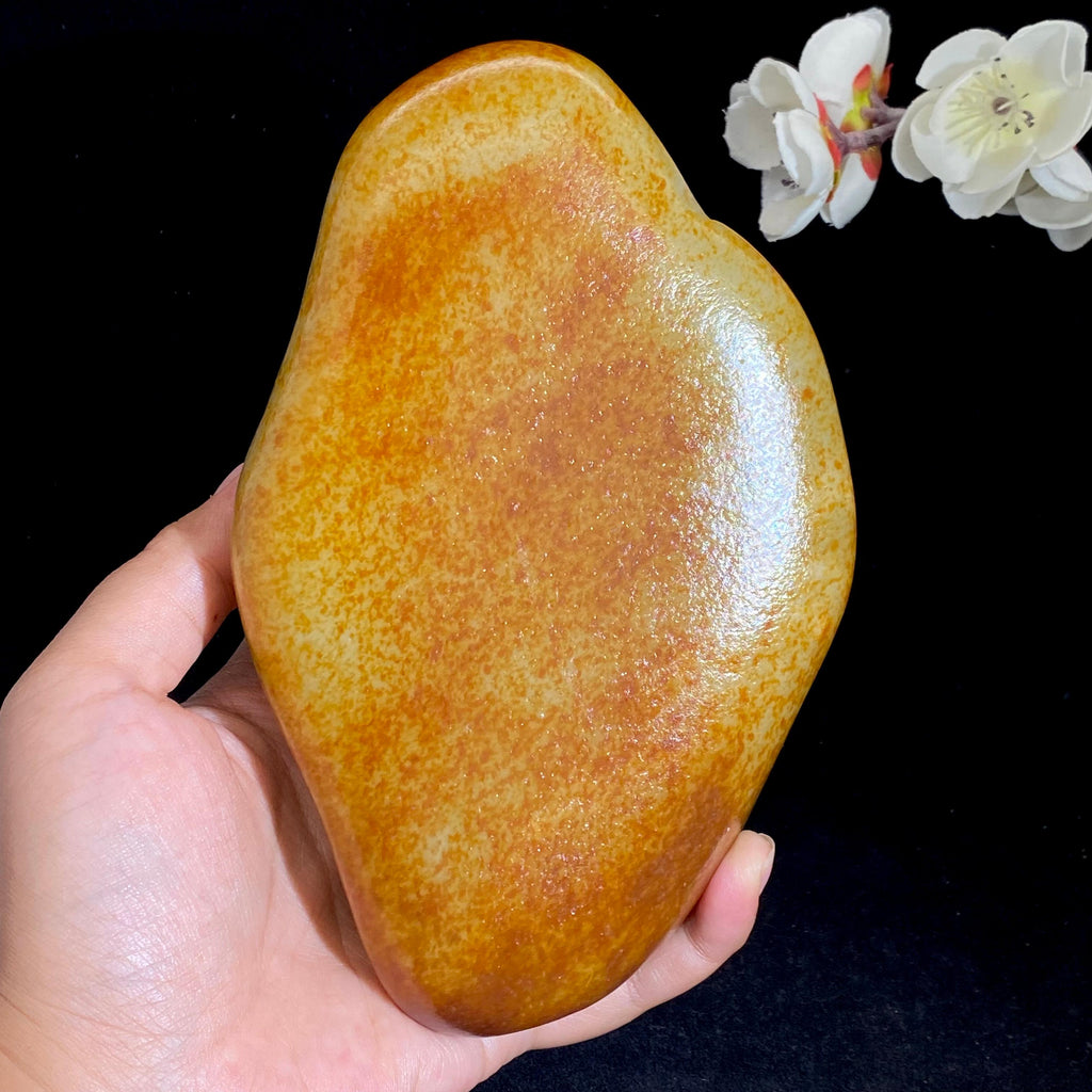 和田玉洒红皮籽料（1227.1g）