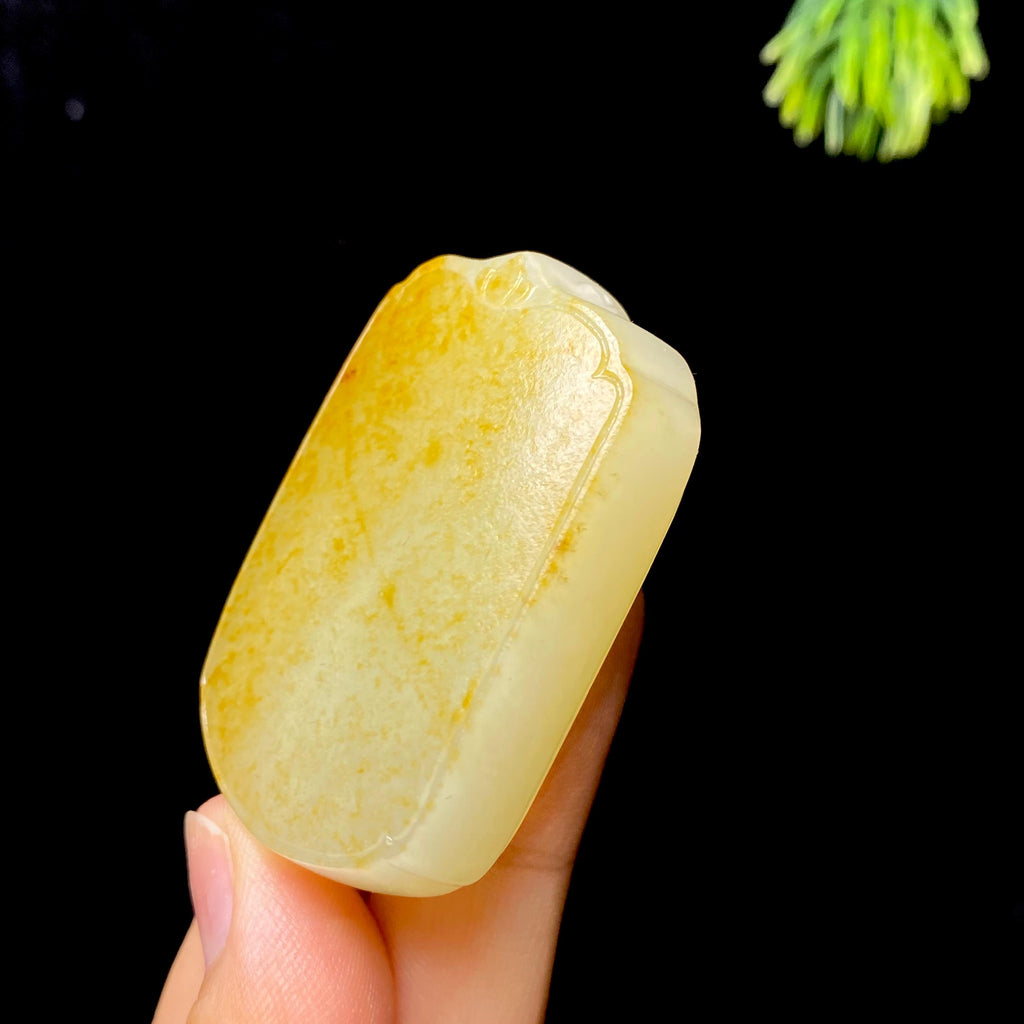 和田玉籽料无事牌（51.5g）