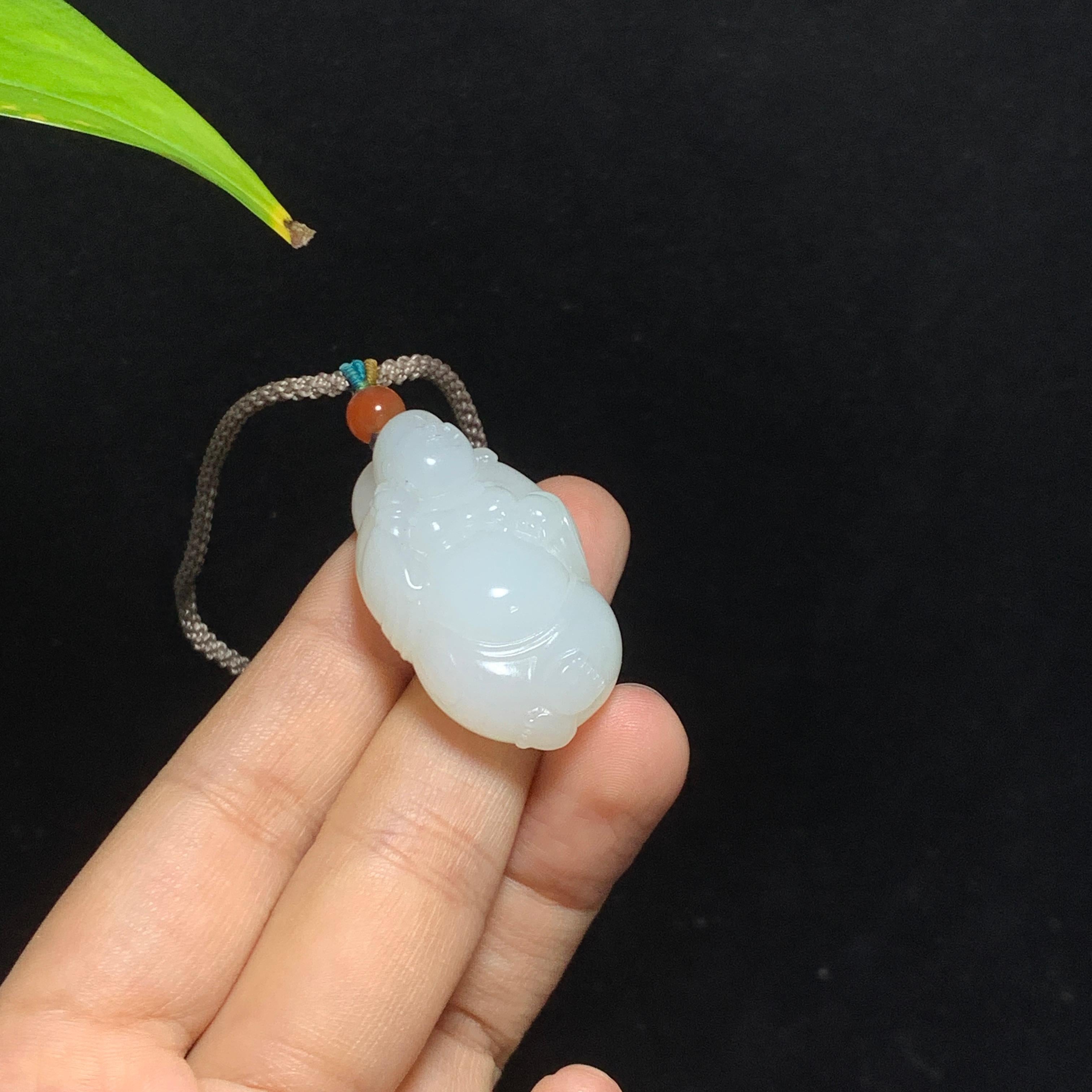 和田山料白玉佛公挂件（23.0g）