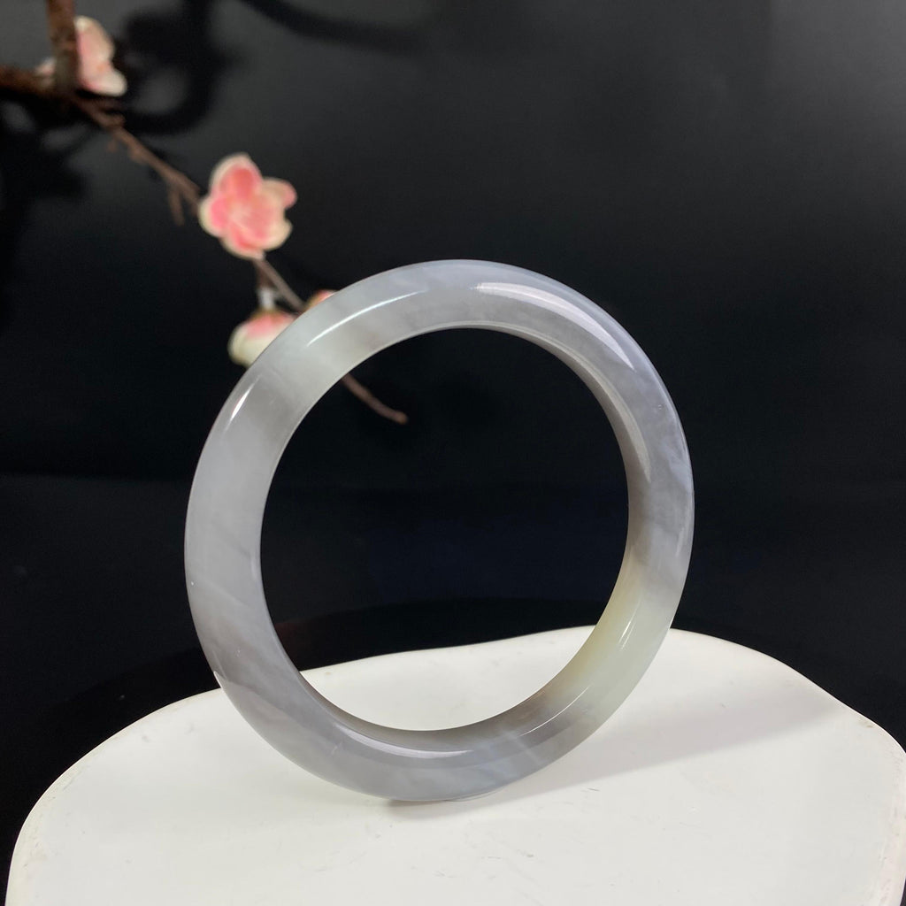 和田玉烟紫手镯2605180064（37.701g）