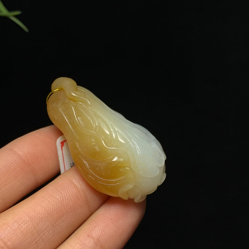 新疆且末糖白玉白菜挂件（23.7g）