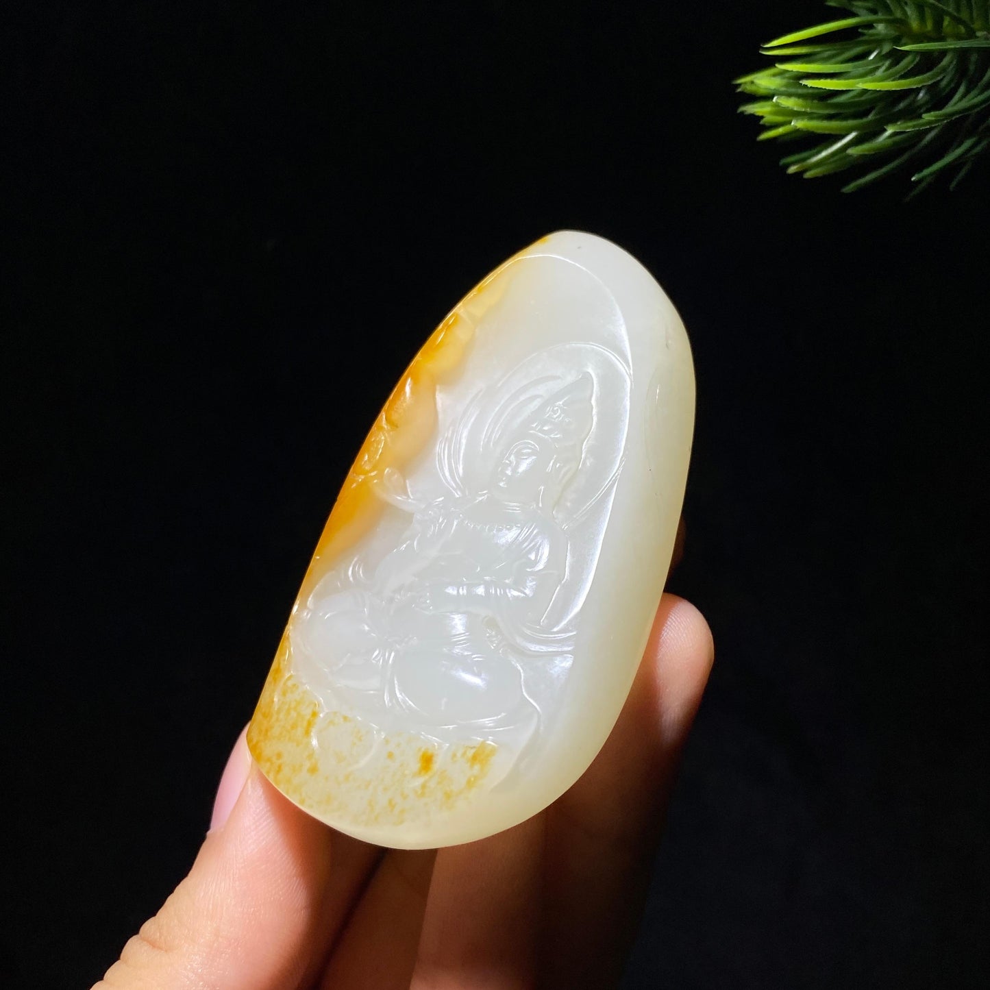 和田玉籽料观音（78.3g）