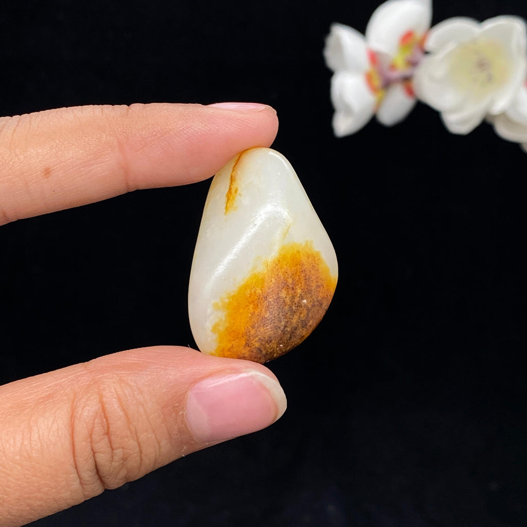 和田玉聚黄皮籽料（12.7g）