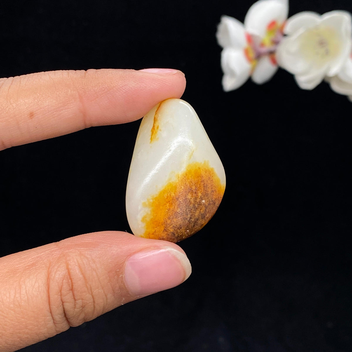 和田玉聚黄皮籽料（12.7g）