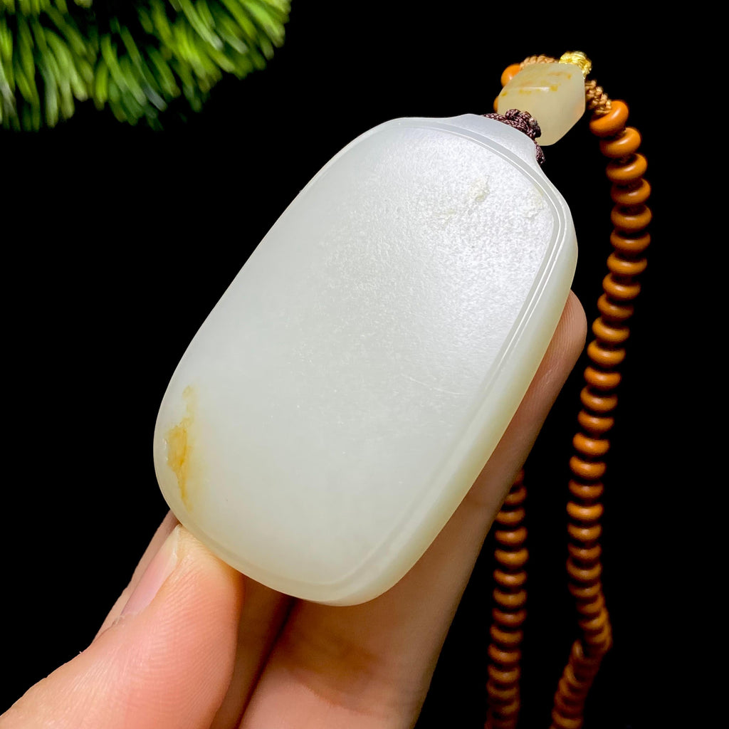 和田玉籽料无事牌（50.7g）