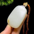 和田玉籽料无事牌（50.7g）