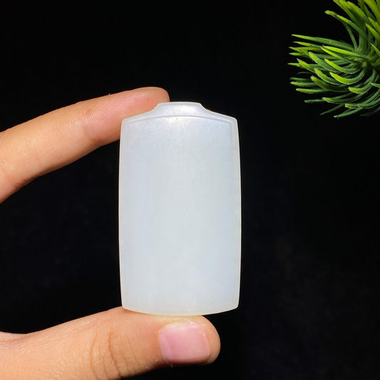 和田玉白玉无事牌（39.1g）