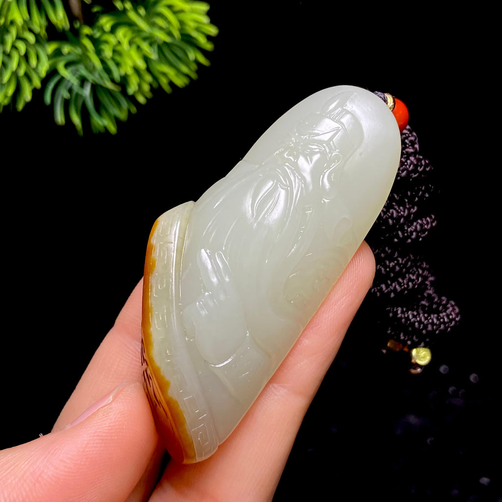 和田玉籽料关公（36.7g）