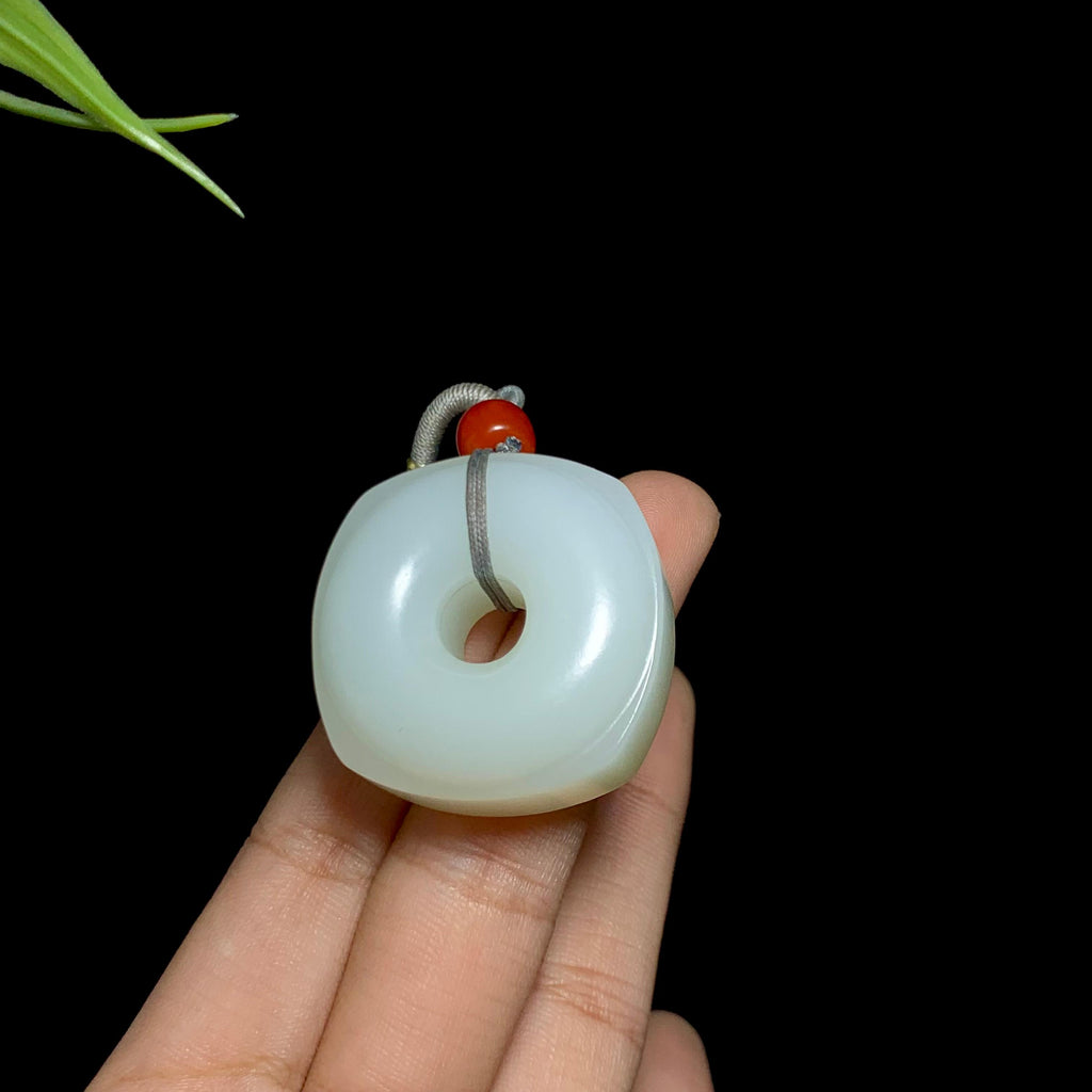 和田白玉外方内圆平安扣（37.3g）