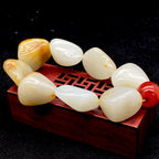 和田玉洒金皮【精品手串】（112.3g）