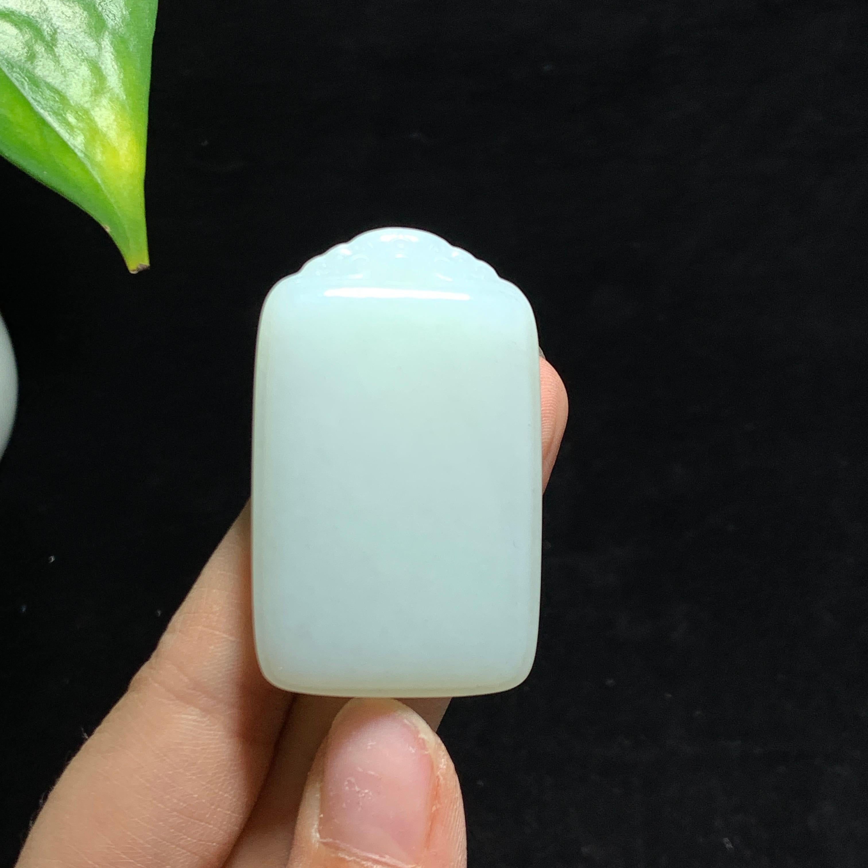 和田山料白玉无事牌挂件（37.2g）